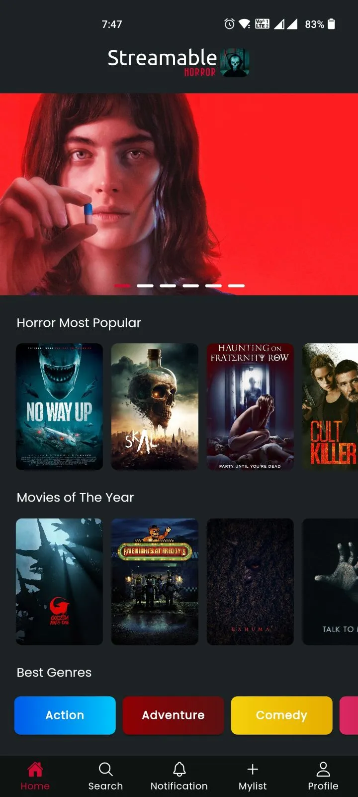 Horror Movies | Indus Appstore | Screenshot