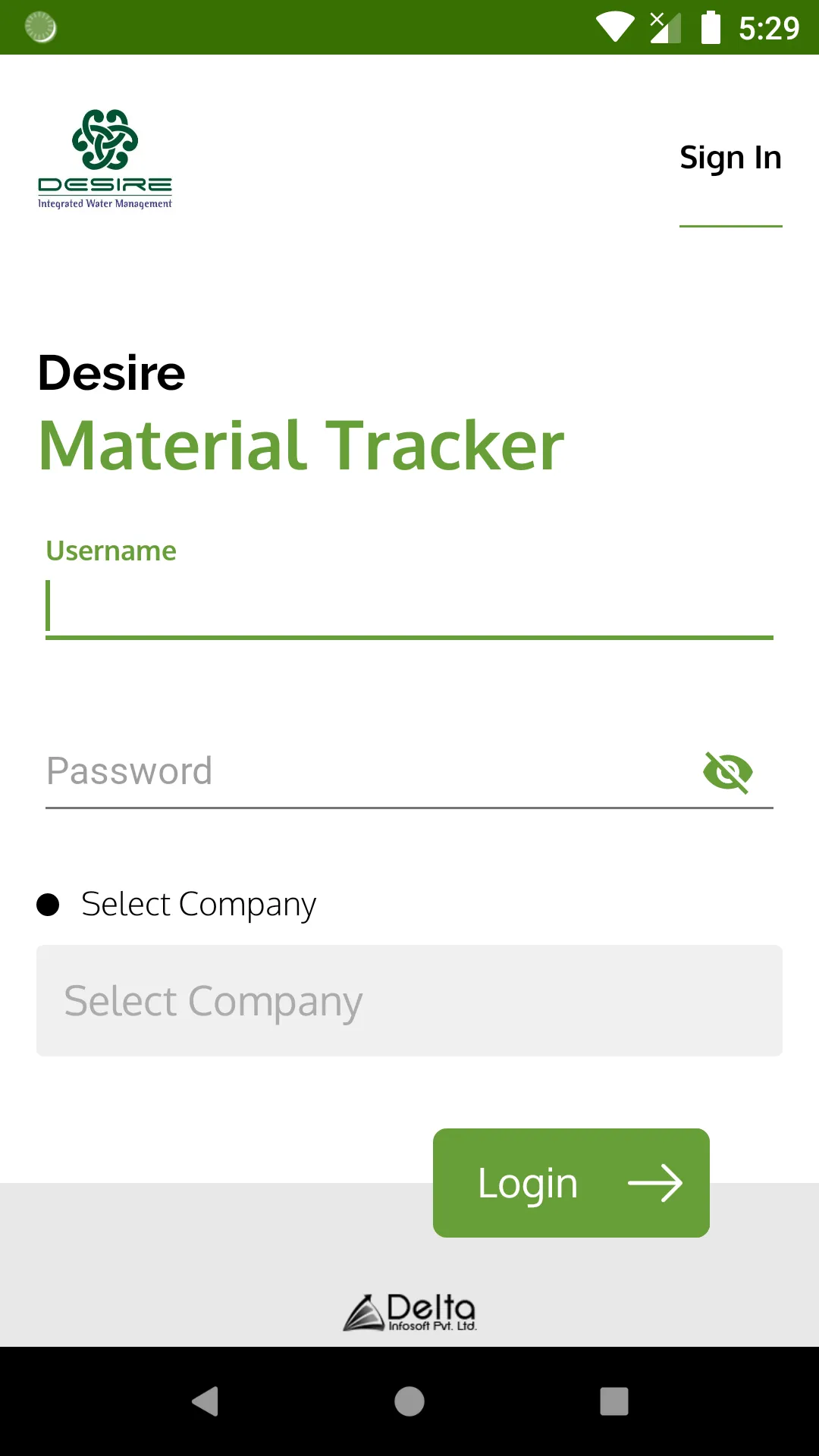 Desire Material Tracker | Indus Appstore | Screenshot