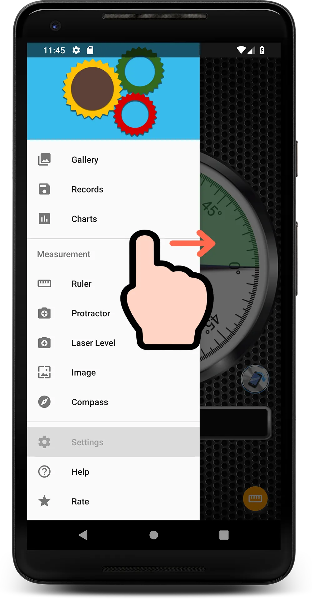 Angle Meter | Indus Appstore | Screenshot