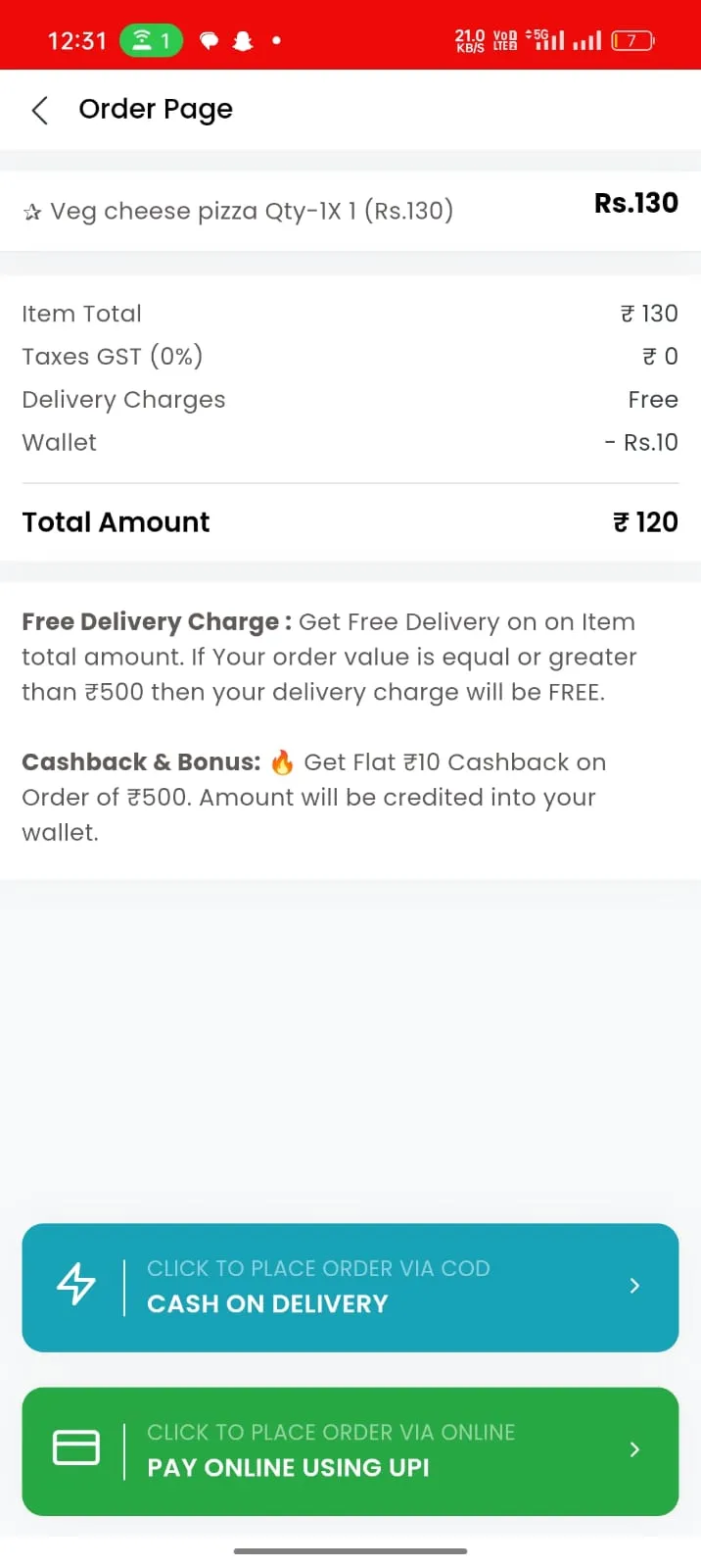 vairag food delivery | Indus Appstore | Screenshot