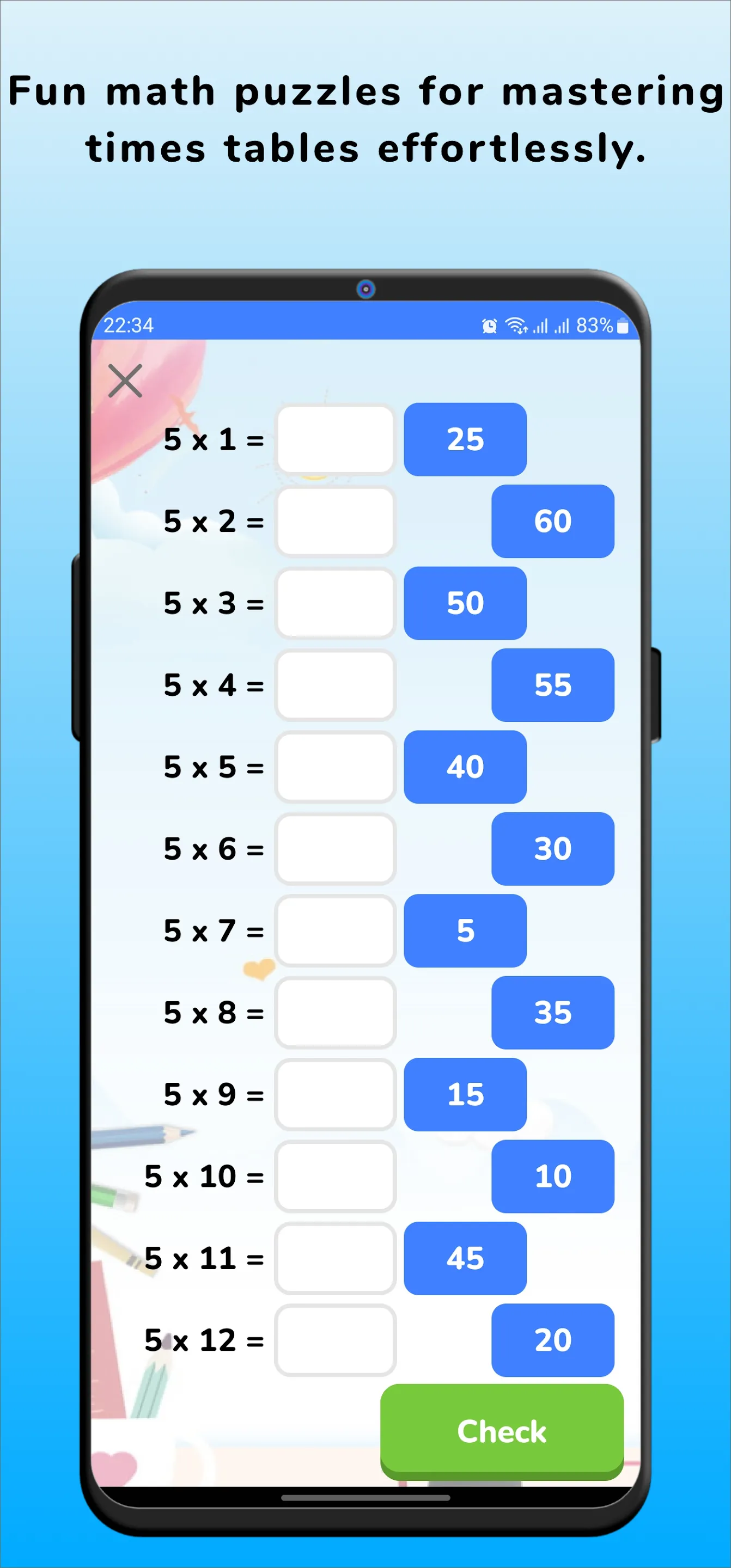 Times Tables | Indus Appstore | Screenshot