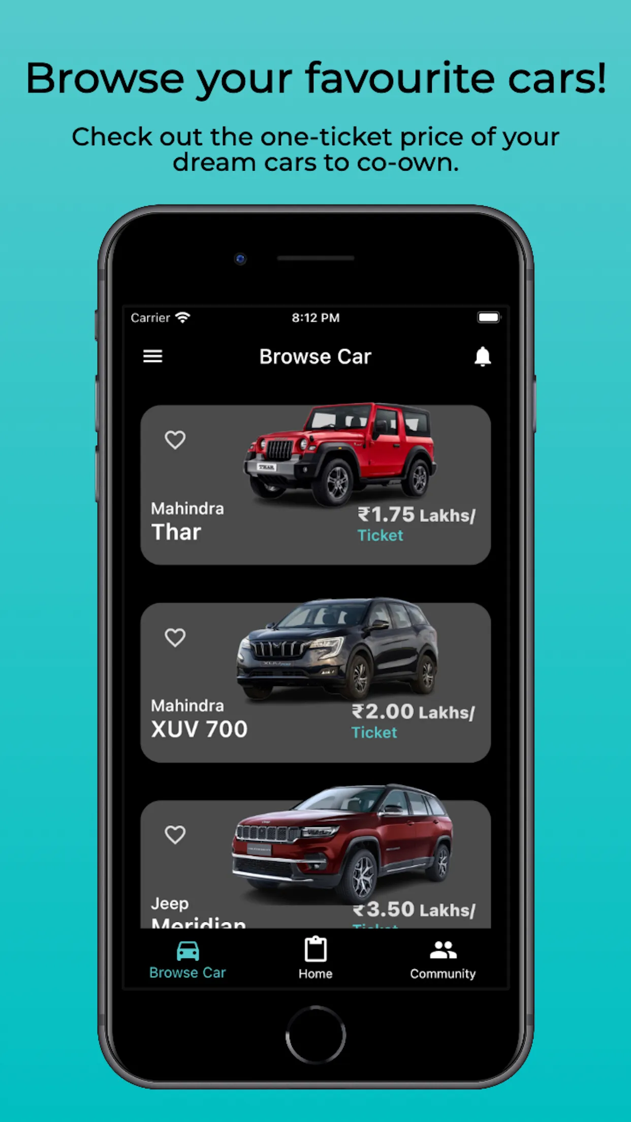 Prorata: Co-Own Your Dream Car | Indus Appstore | Screenshot