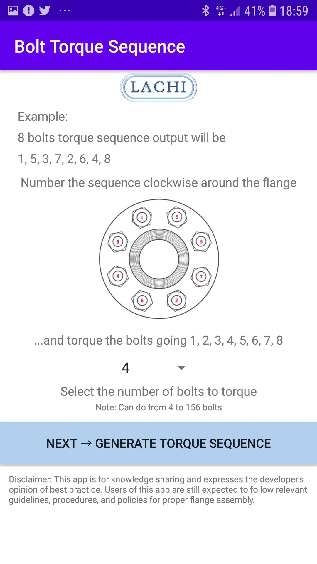 Bolt Torque Sequence | Indus Appstore | Screenshot