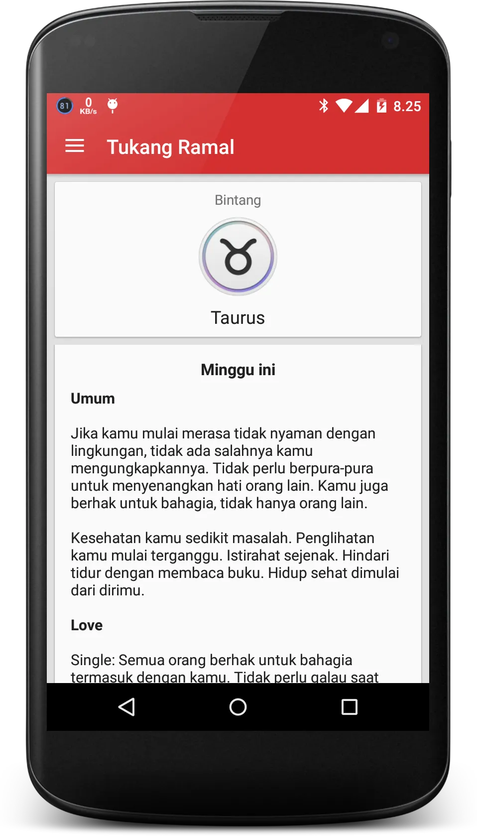 Ramalan Jodoh dan Horoskop | Indus Appstore | Screenshot