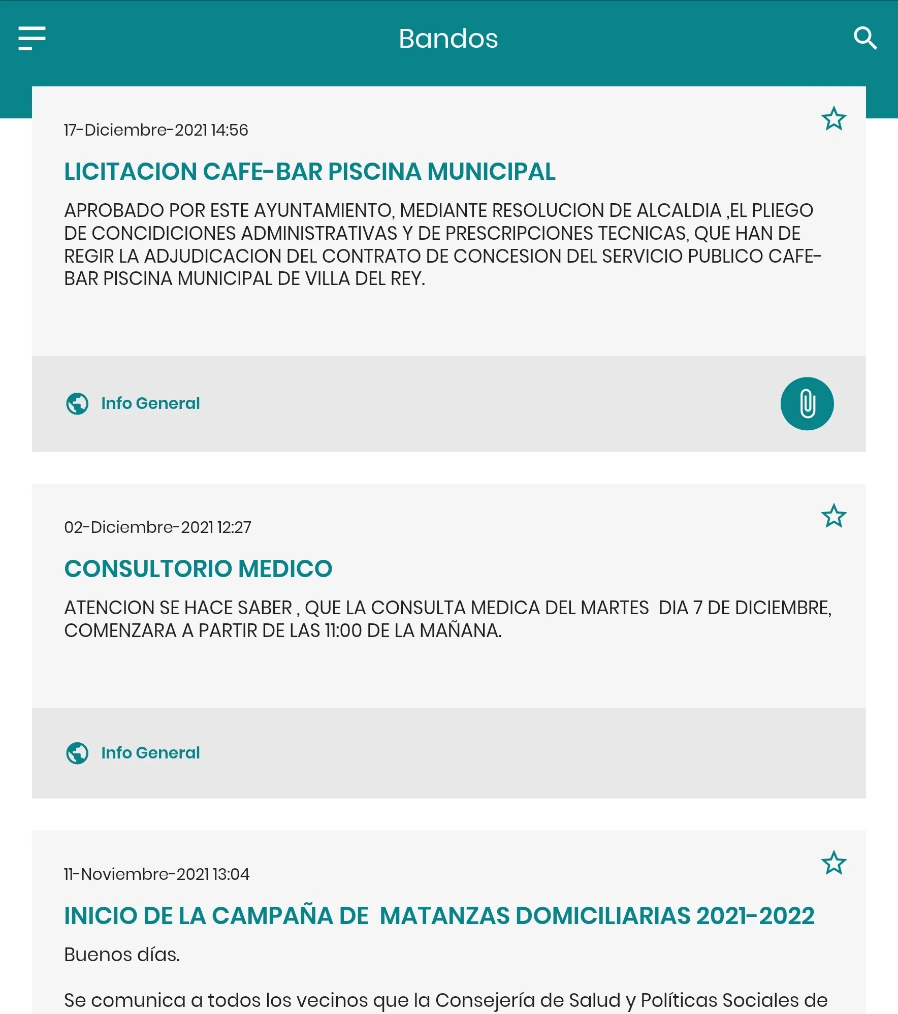 Villa del Rey Informa | Indus Appstore | Screenshot