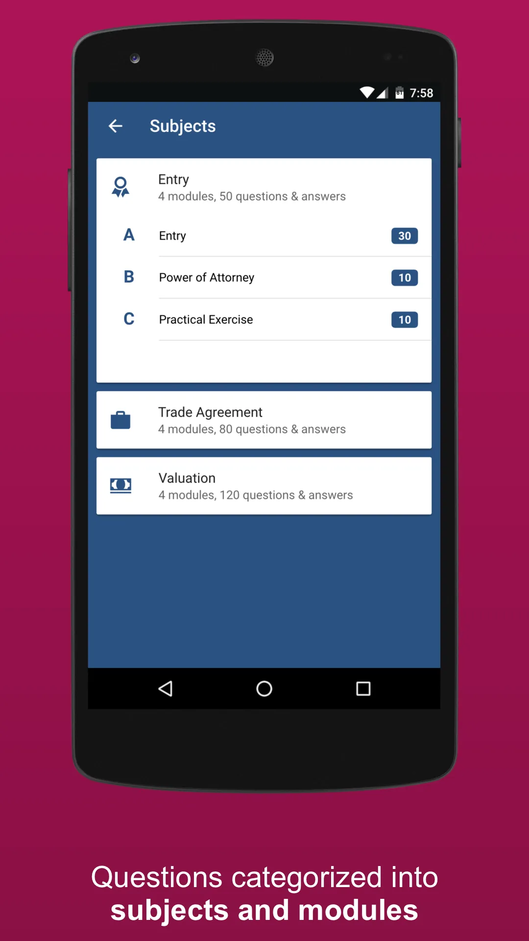 Customs Broker License Practic | Indus Appstore | Screenshot