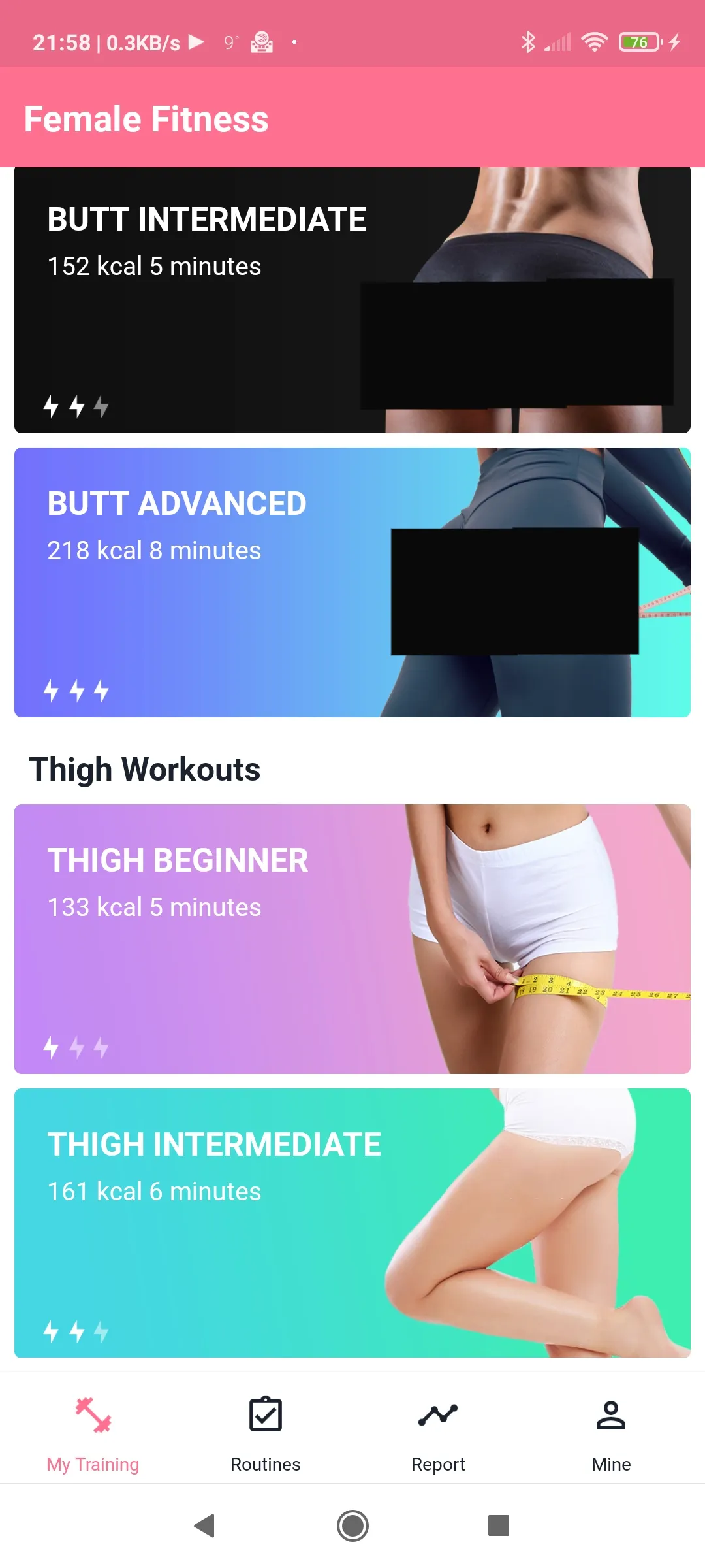 Female Fitness Belly Legs Butt | Indus Appstore | Screenshot