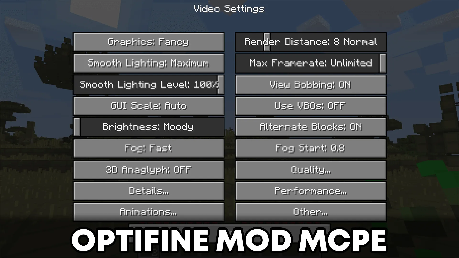 Optifine Mod MCPE | Indus Appstore | Screenshot