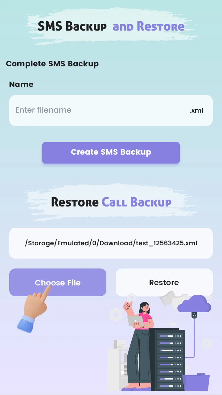 Call & SMS Backup Restore | Indus Appstore | Screenshot