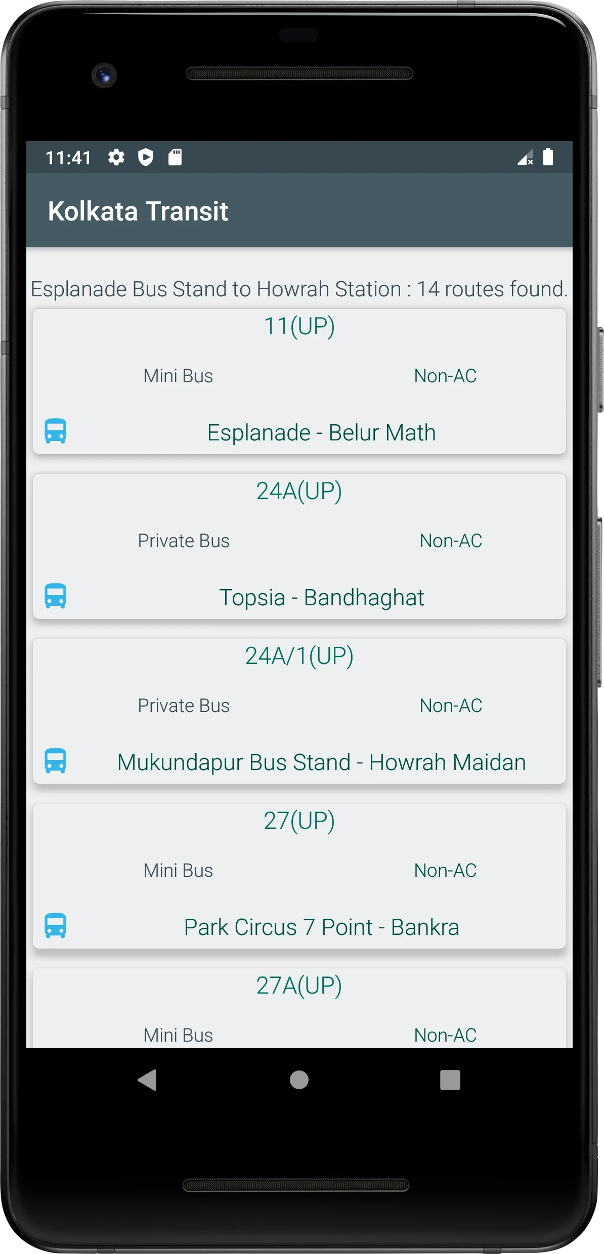 Kolkata Transit | Indus Appstore | Screenshot