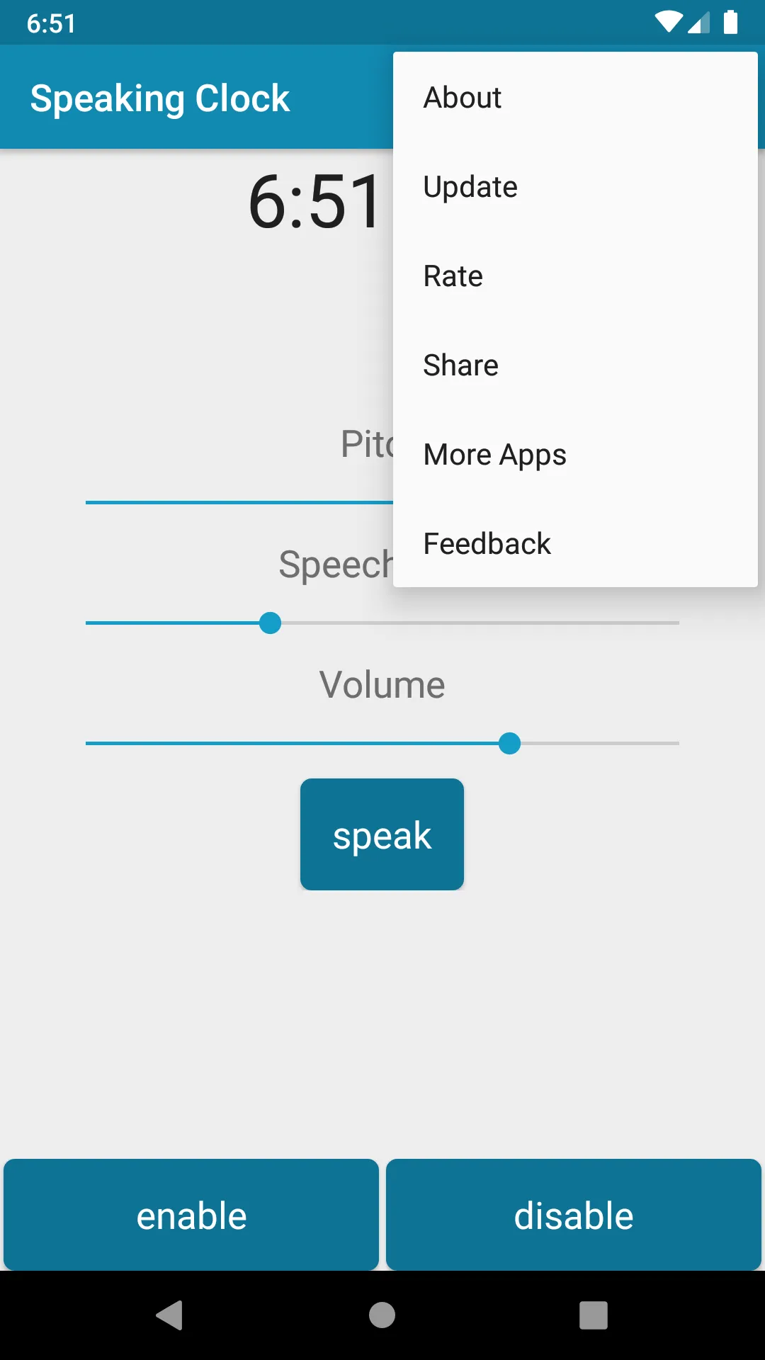 Speaking Clock - Time Teller | Indus Appstore | Screenshot