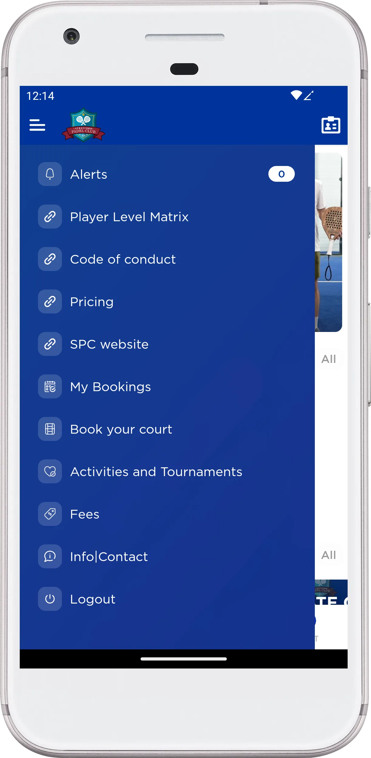 Stratford Padel Club | Indus Appstore | Screenshot