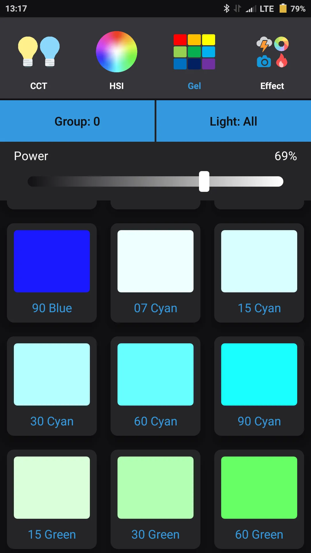 Quadralite light controller | Indus Appstore | Screenshot