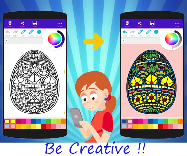 Easter Egg Coloring Book | Indus Appstore | Screenshot