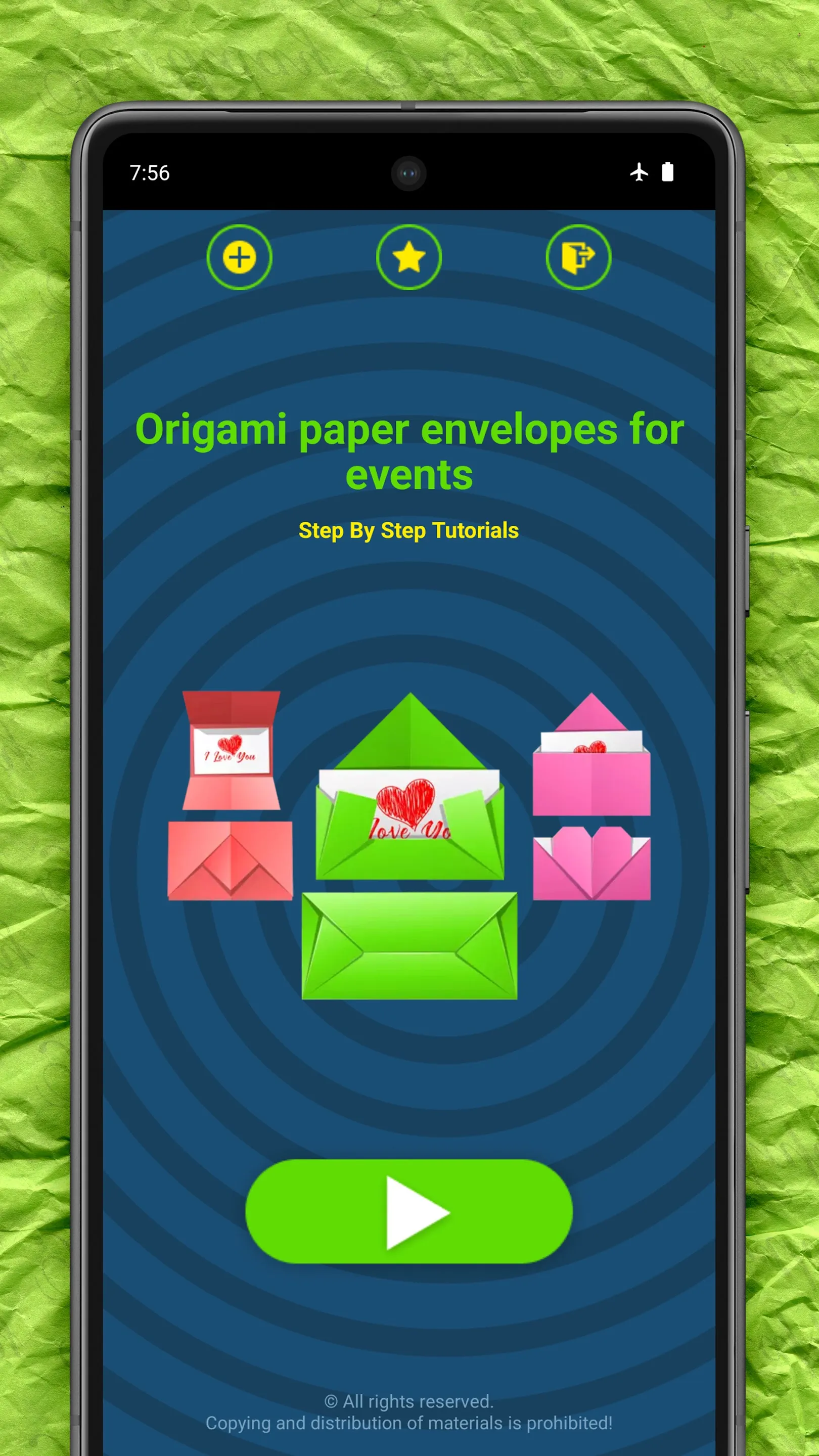 Origami Envelopes For Events | Indus Appstore | Screenshot