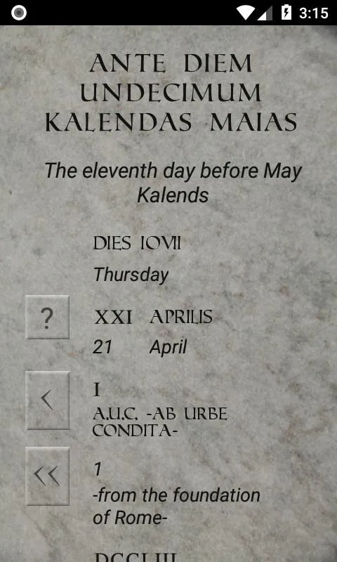 Ancient Roman Dates | Indus Appstore | Screenshot