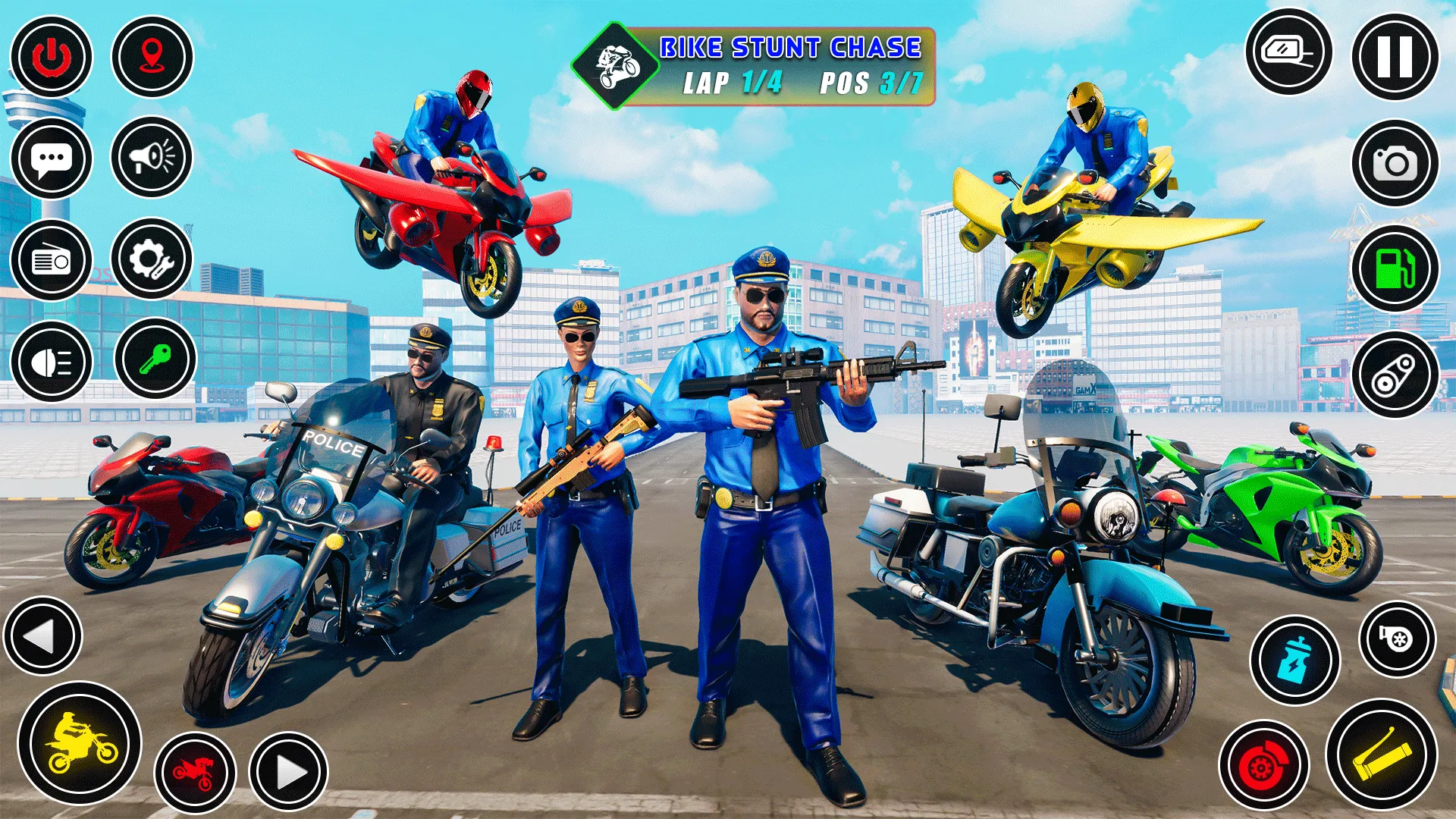 Police bike Stunt Bike Racing | Indus Appstore | Screenshot