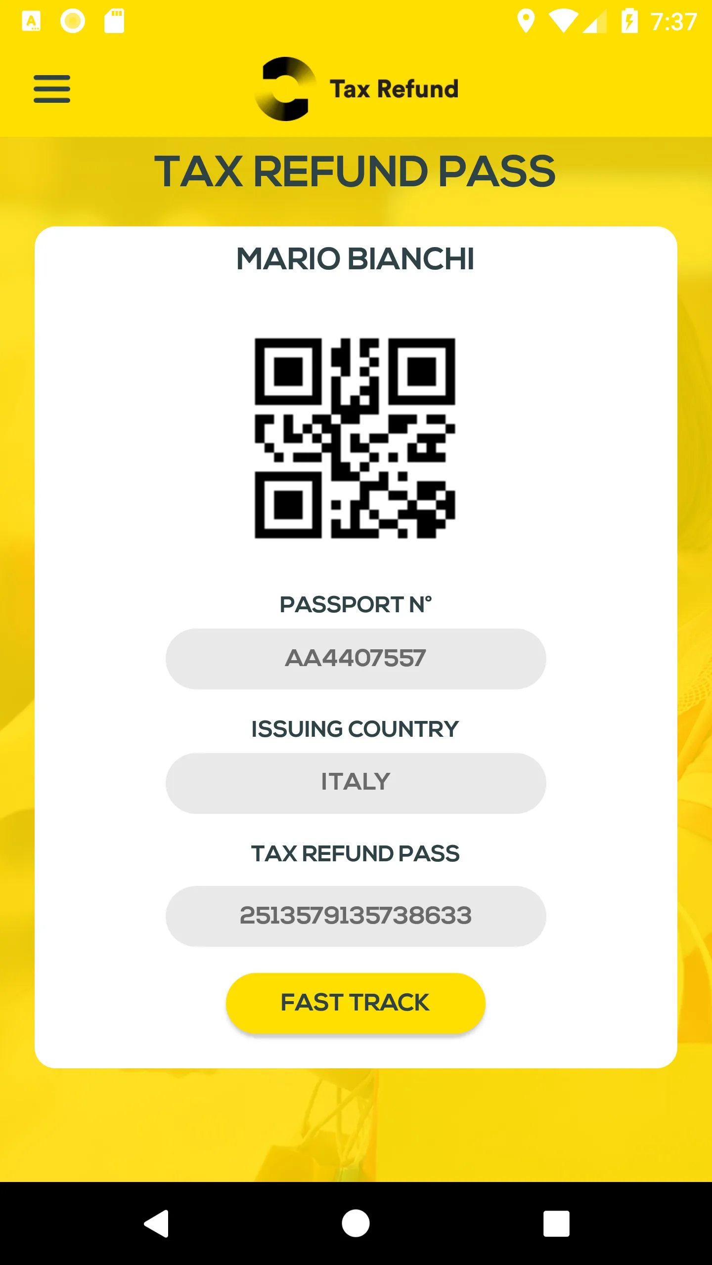 Tax Refund Italy | Indus Appstore | Screenshot