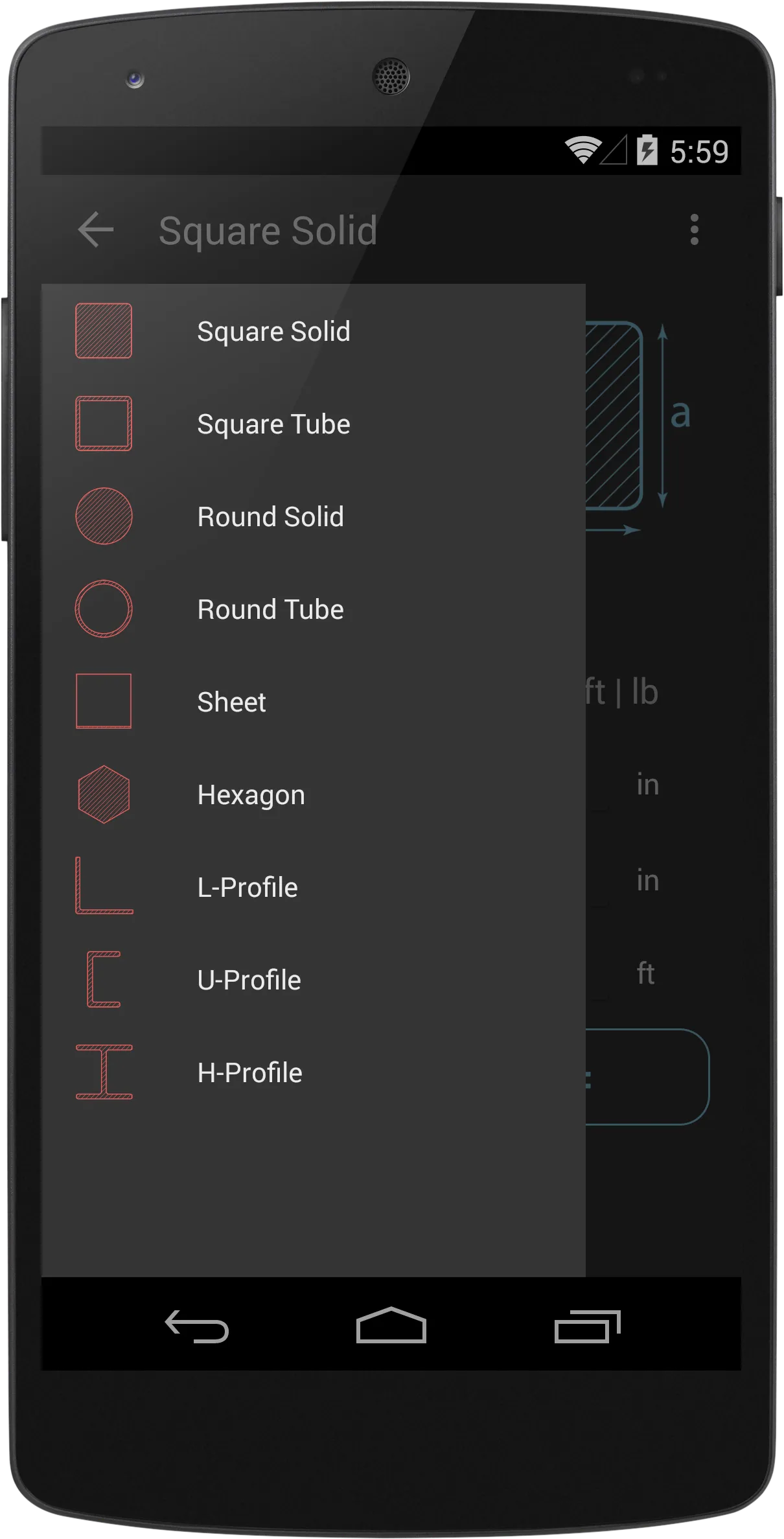 Steel Weight Calculator | Indus Appstore | Screenshot