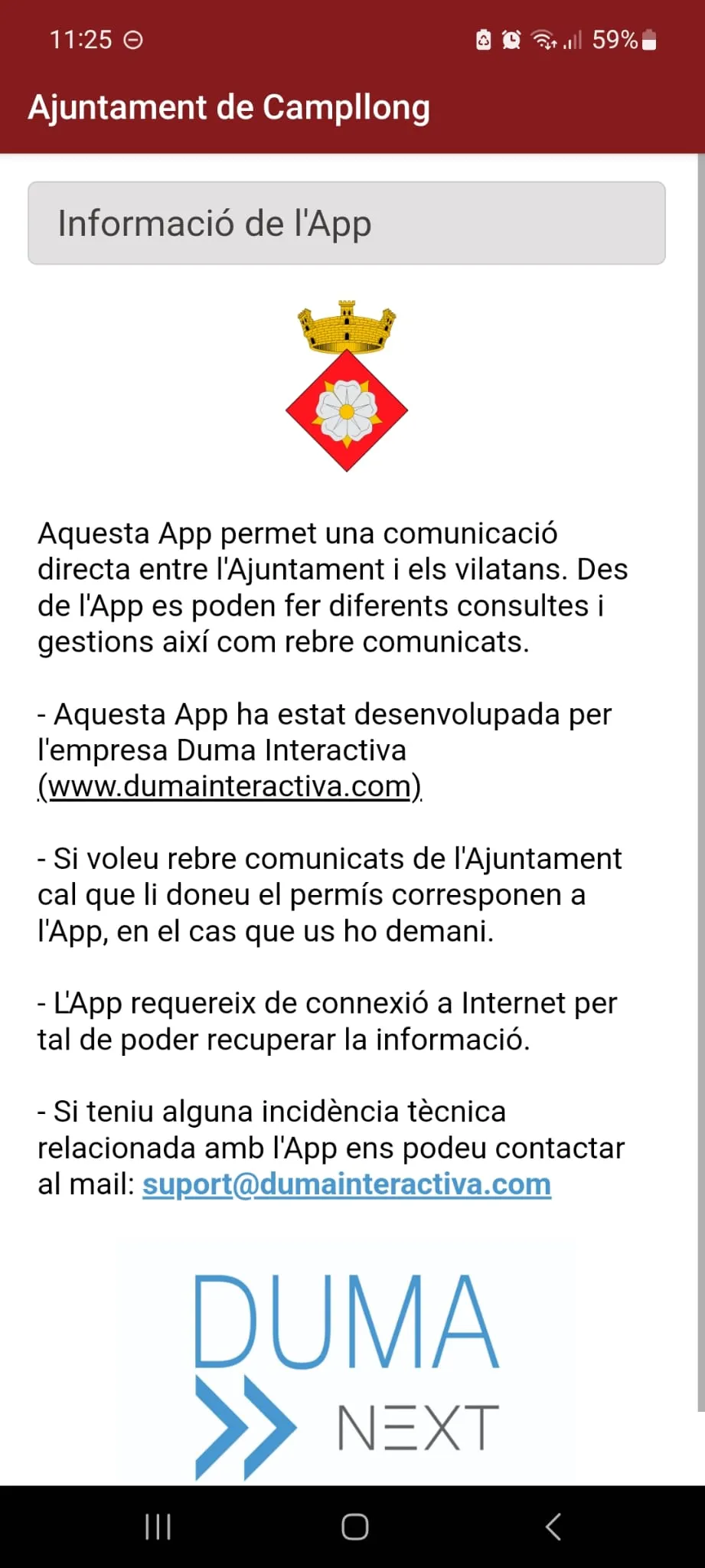 Ajuntament de Campllong | Indus Appstore | Screenshot