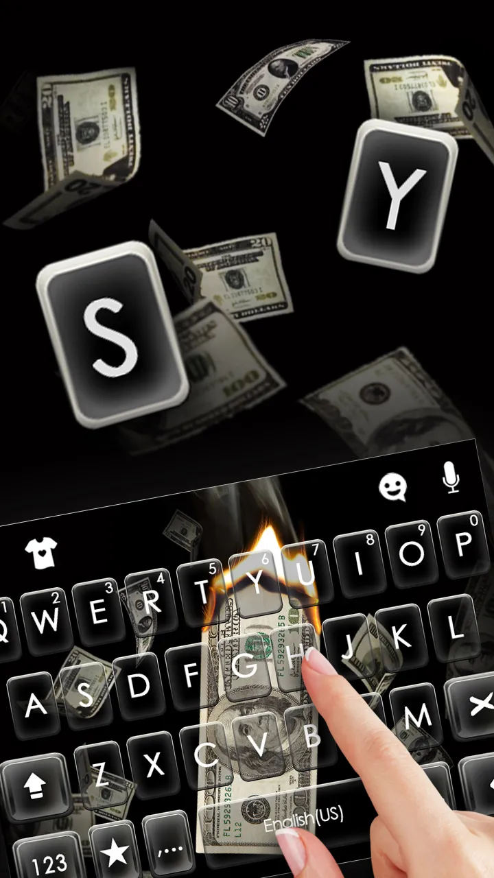 Burning Dollars Theme | Indus Appstore | Screenshot