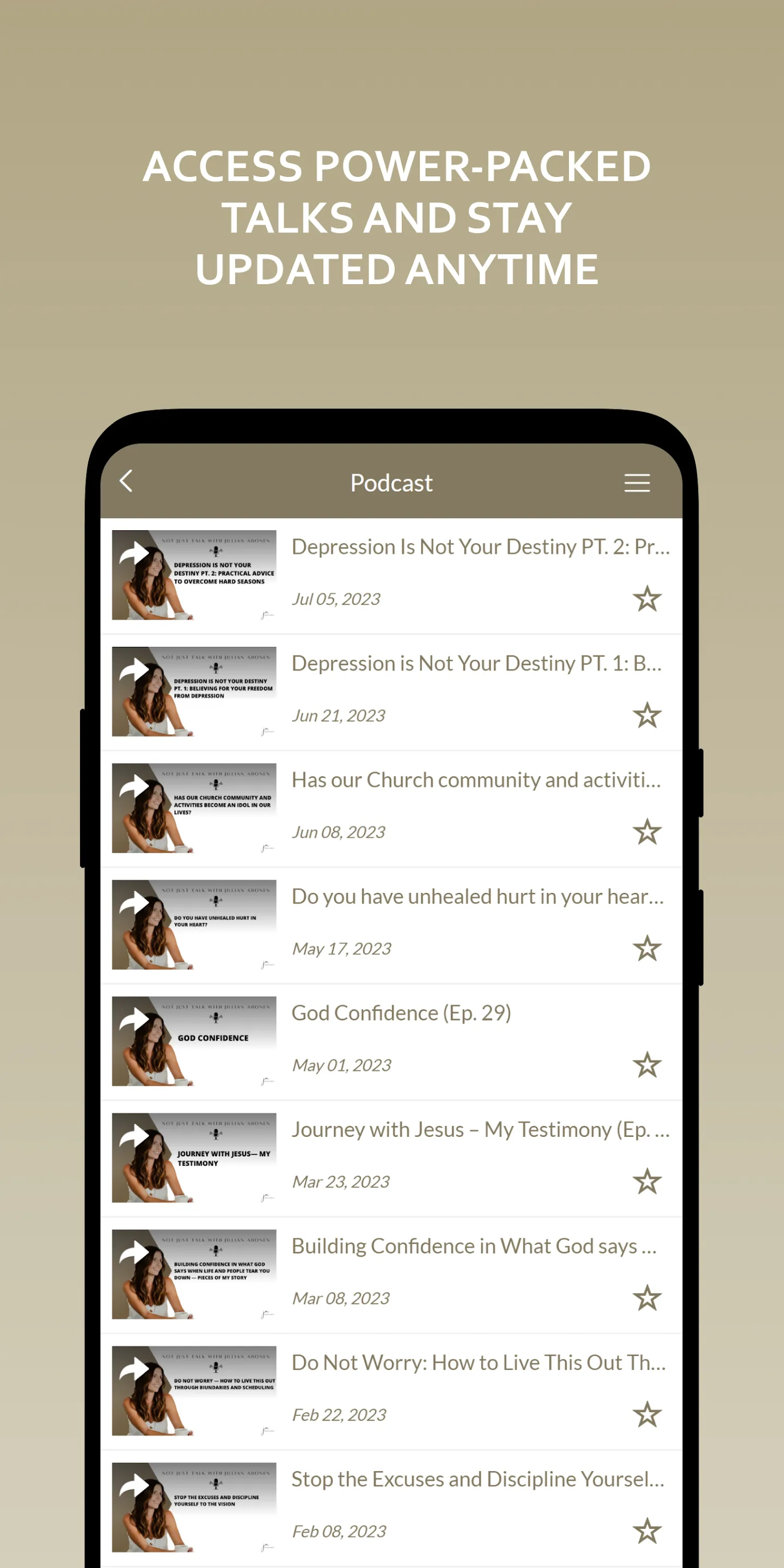 Jillian Ahonen Ministries | Indus Appstore | Screenshot