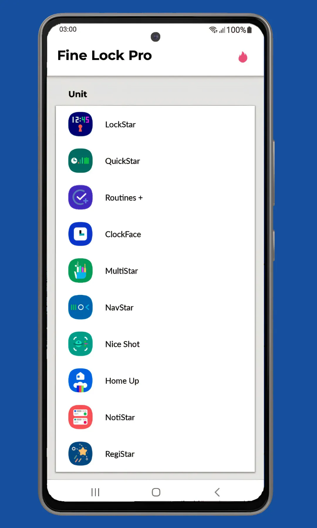 Fine Lock (only for Samsung) | Indus Appstore | Screenshot