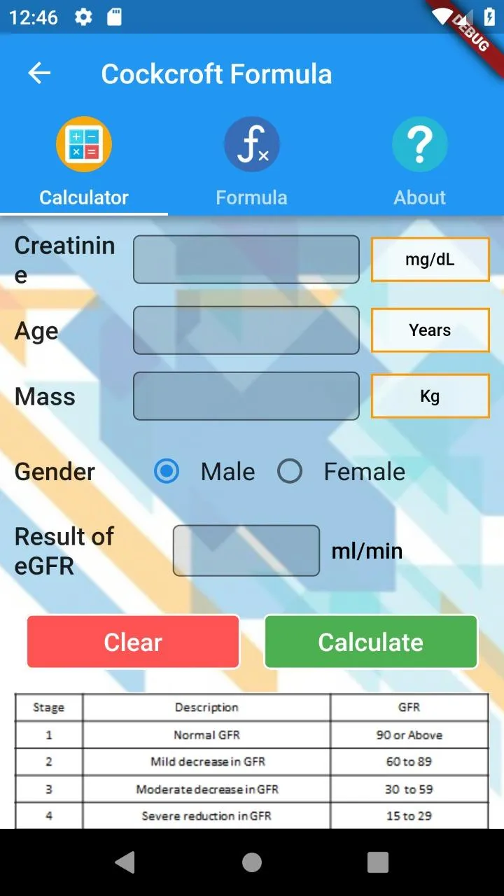 Xiga eGFR Calculator | Indus Appstore | Screenshot