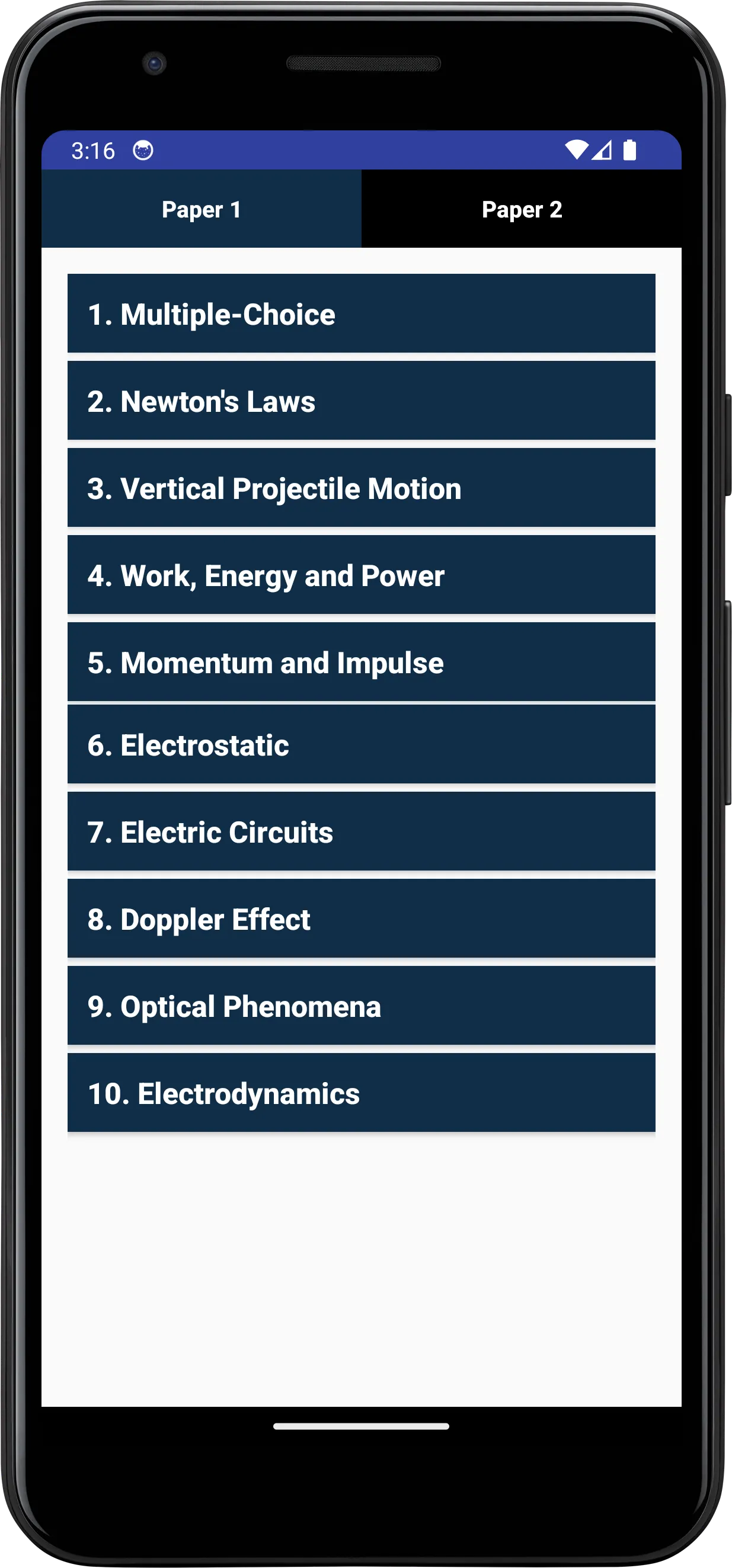 Grade 12 Physical Science | Indus Appstore | Screenshot