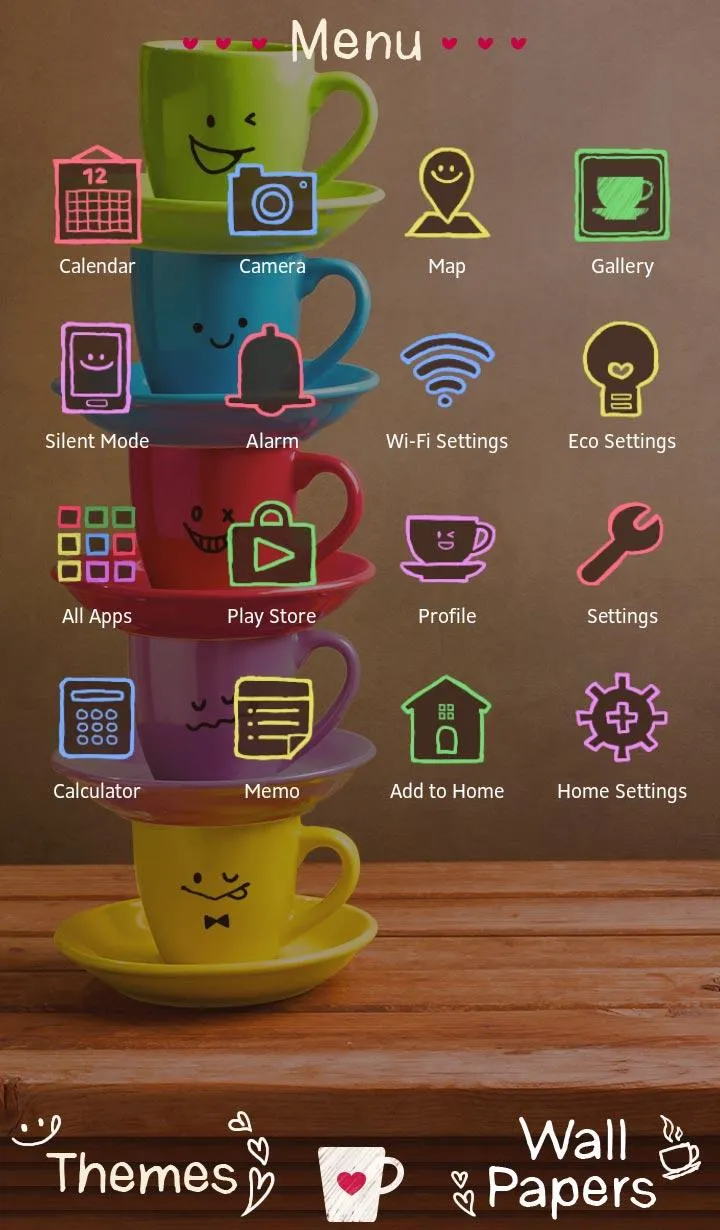 Rainbow Mugs Theme | Indus Appstore | Screenshot