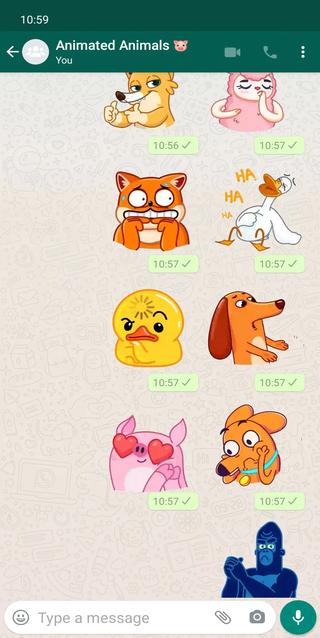 Animals Stickers WAStickerApps | Indus Appstore | Screenshot