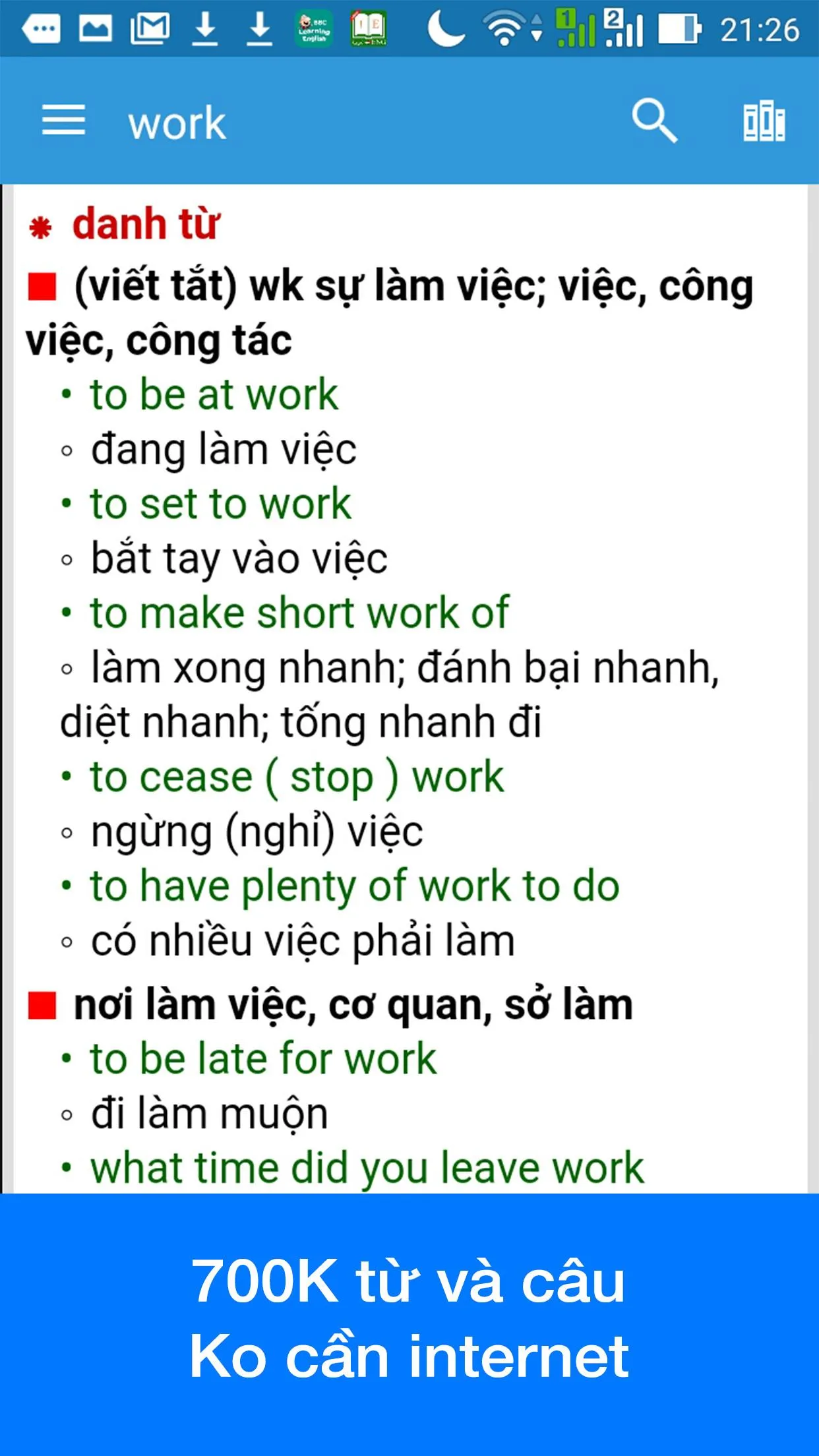 Vietnamese Dictionary Dict Box | Indus Appstore | Screenshot