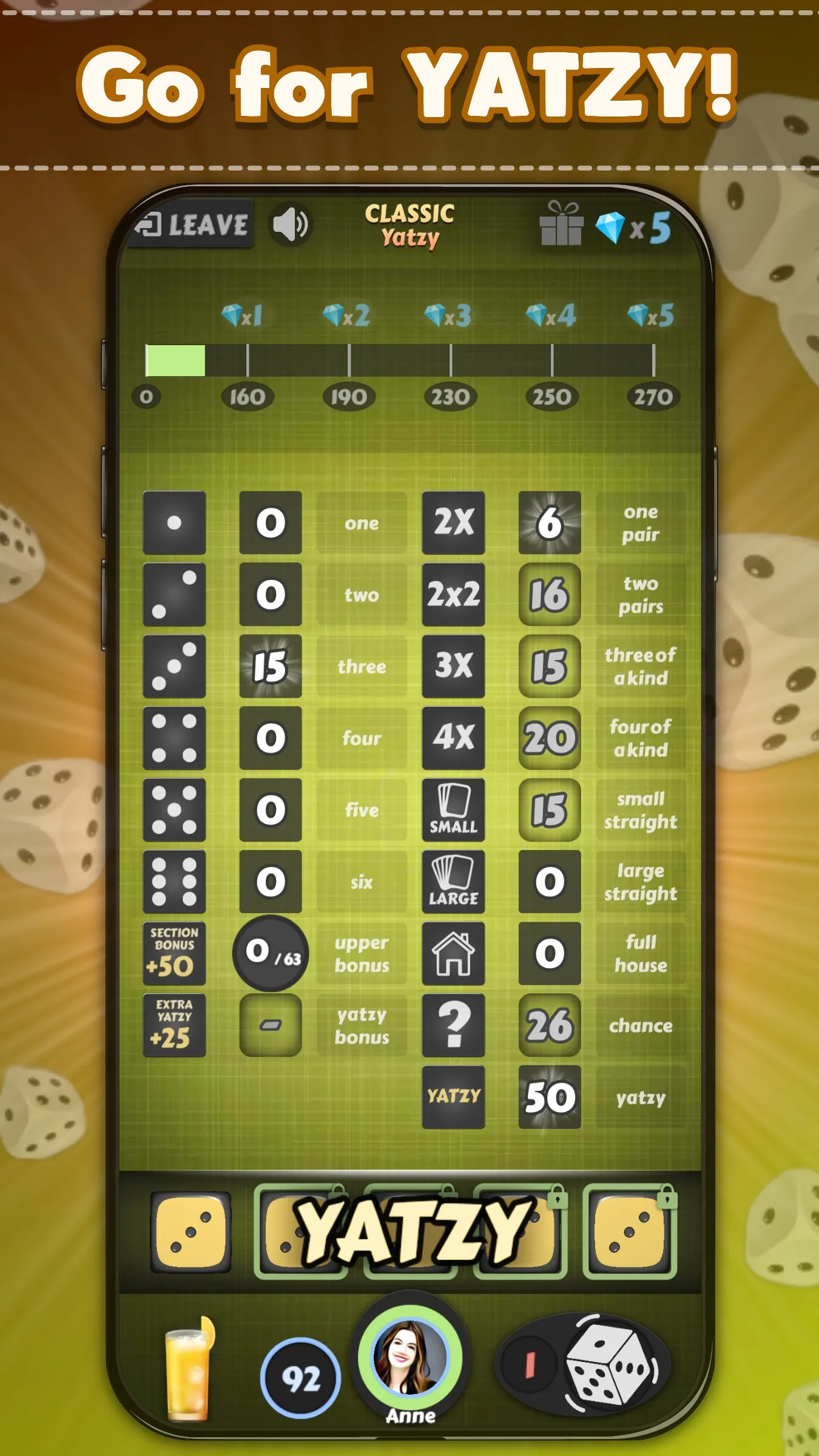 Yatzy - Offline Dice Games | Indus Appstore | Screenshot