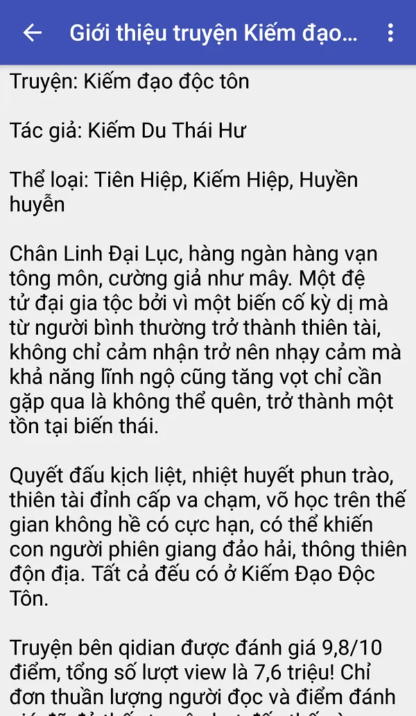 Kiem dao doc ton - Truyen doc | Indus Appstore | Screenshot