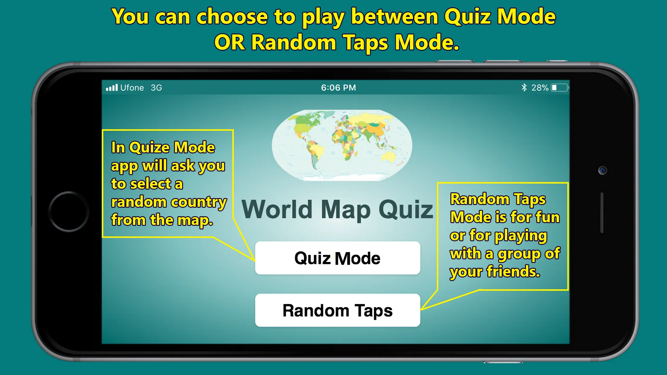 World Map & Geography Quiz | Indus Appstore | Screenshot