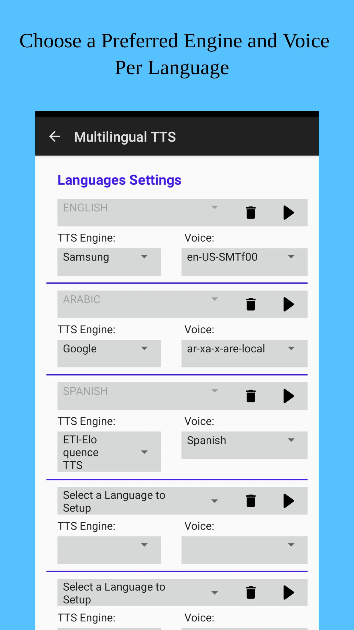 Multilingual TTS | Indus Appstore | Screenshot