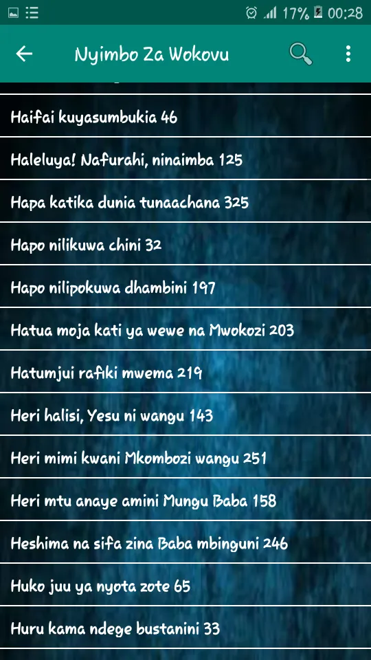 Nyimbo Za Wokovu | Indus Appstore | Screenshot