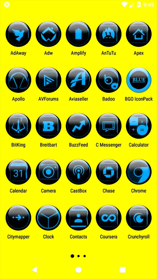 Blue Glass Orb Icon Pack | Indus Appstore | Screenshot