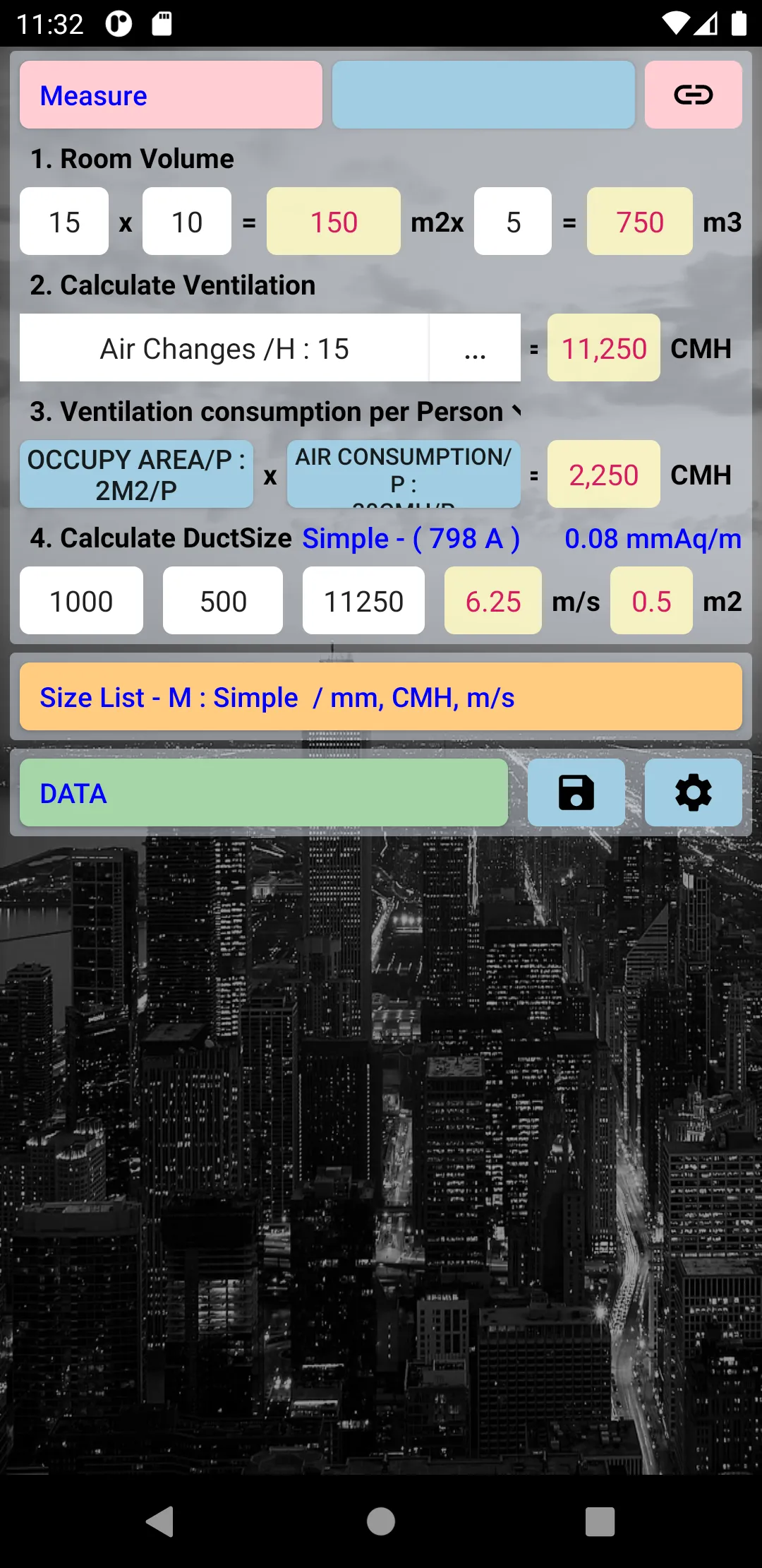 Duct Calculator | Indus Appstore | Screenshot