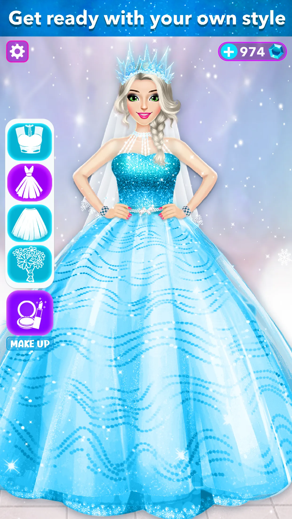 Ice Princess Wedding Dress Up | Indus Appstore | Screenshot