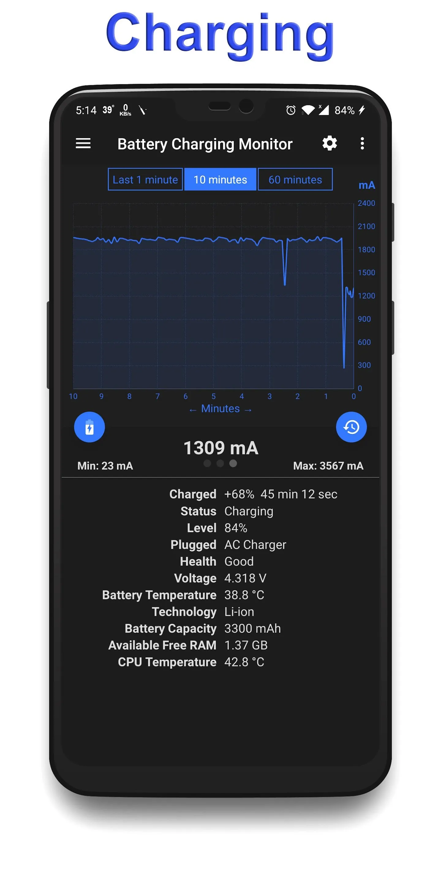 Battery Charging Monitor | Indus Appstore | Screenshot