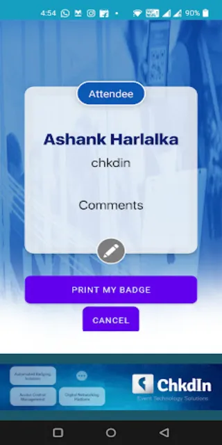 Chkdin - Event Technology | Indus Appstore | Screenshot