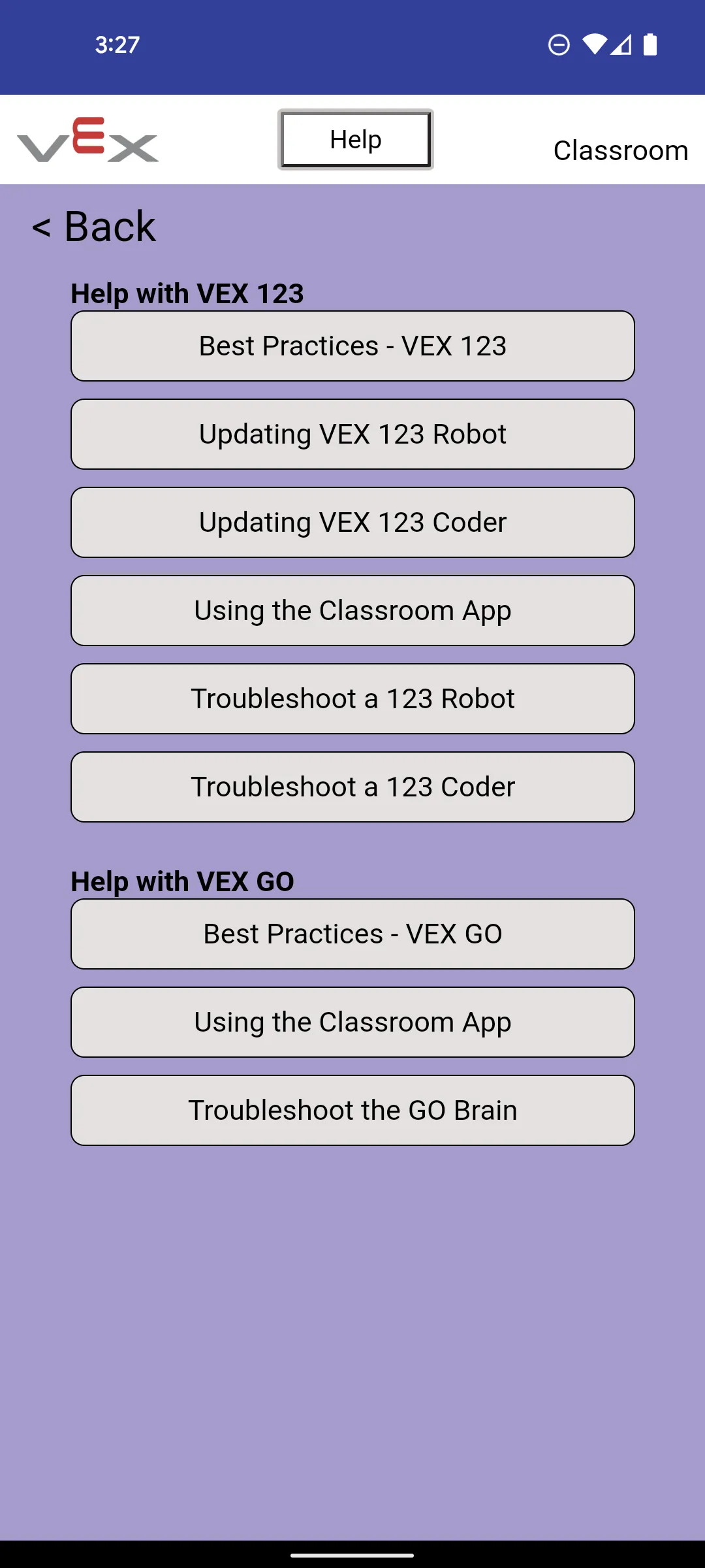 VEX Classroom | Indus Appstore | Screenshot