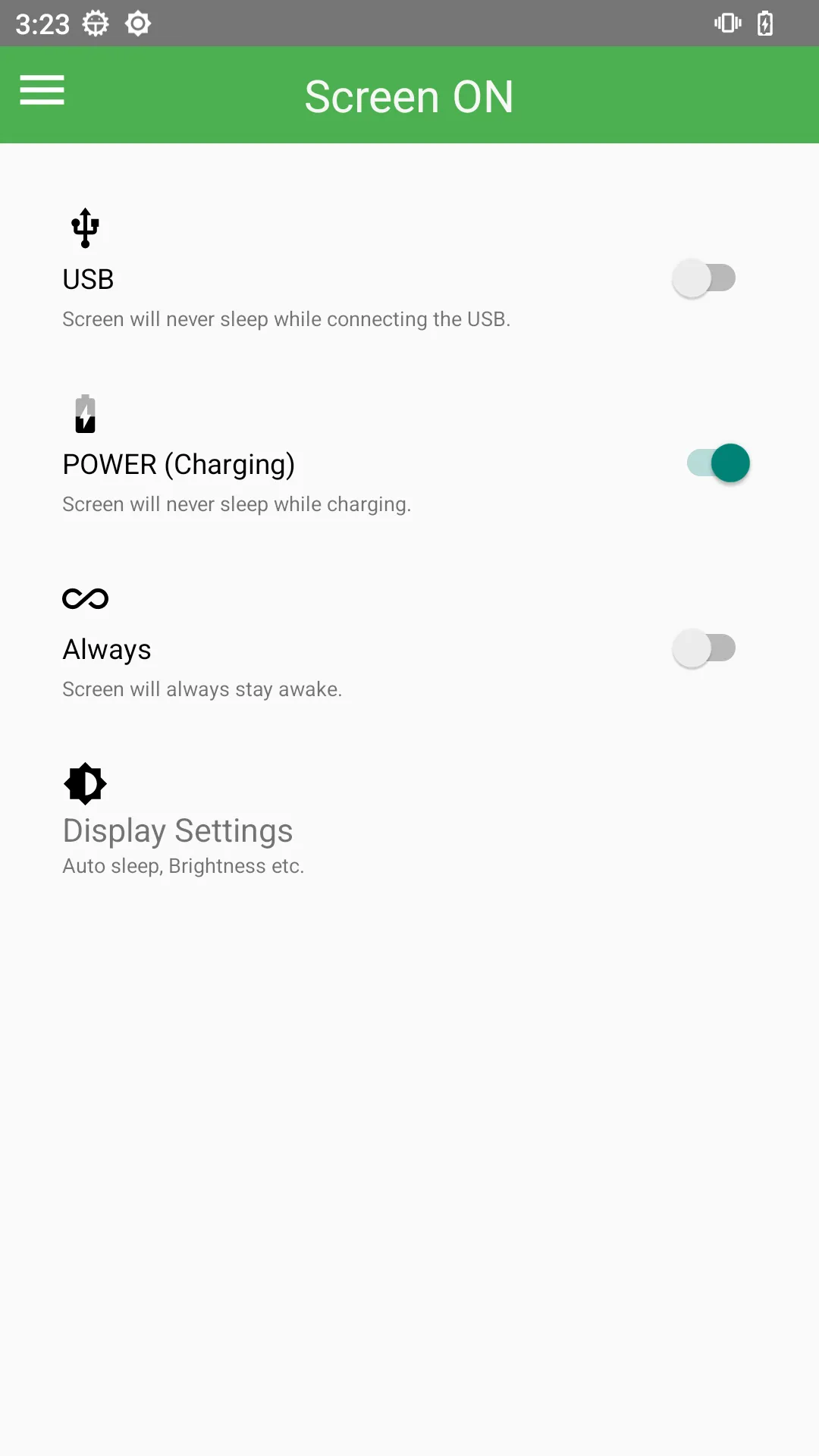 Screen ON (Stay awake) | Indus Appstore | Screenshot