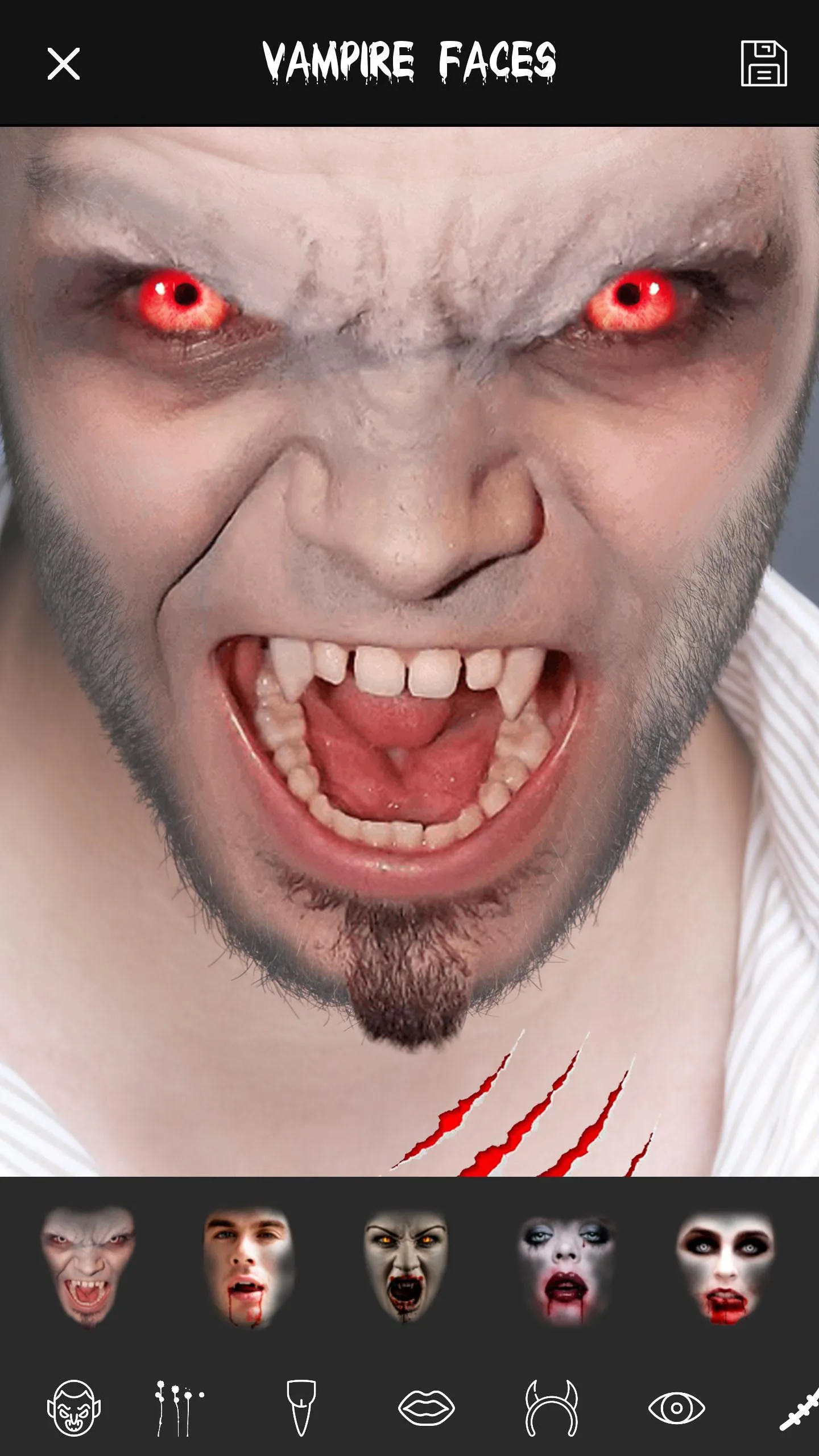 Vampire Yourself: Camera Booth | Indus Appstore | Screenshot