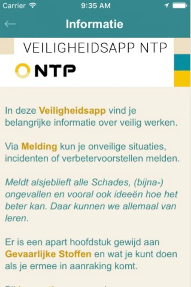 Veiligheidsapp NTP | Indus Appstore | Screenshot