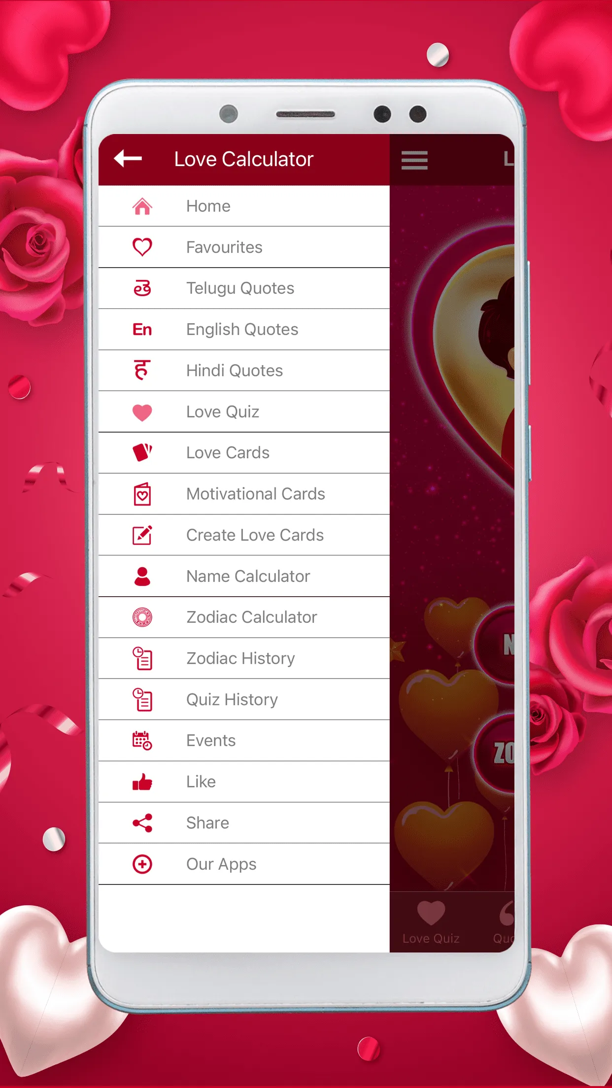 Love Quiz Cards Quotes | Indus Appstore | Screenshot