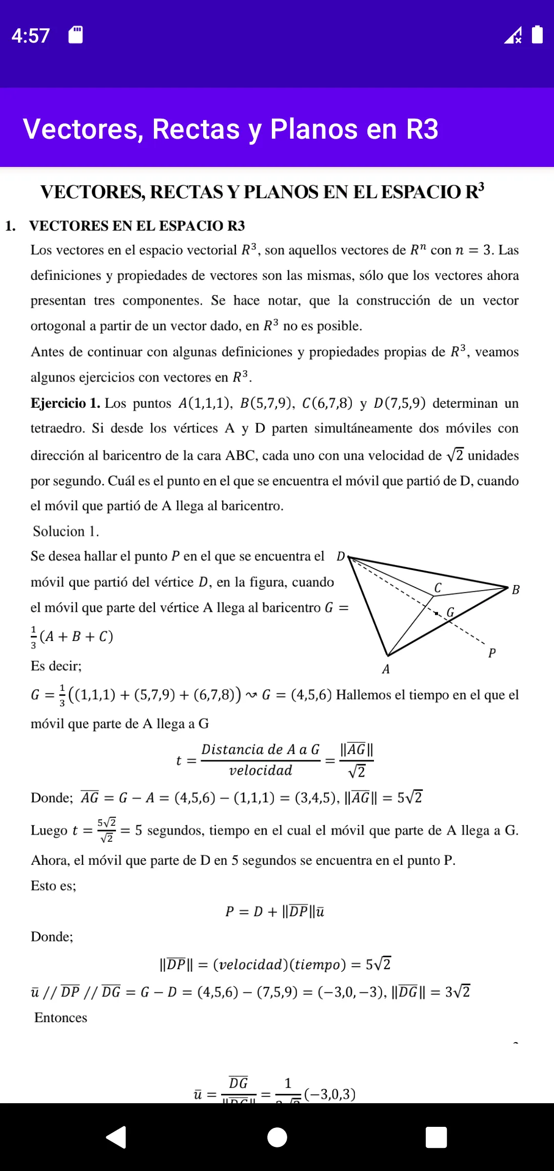 Vectores Rectas y Planos en R3 | Indus Appstore | Screenshot