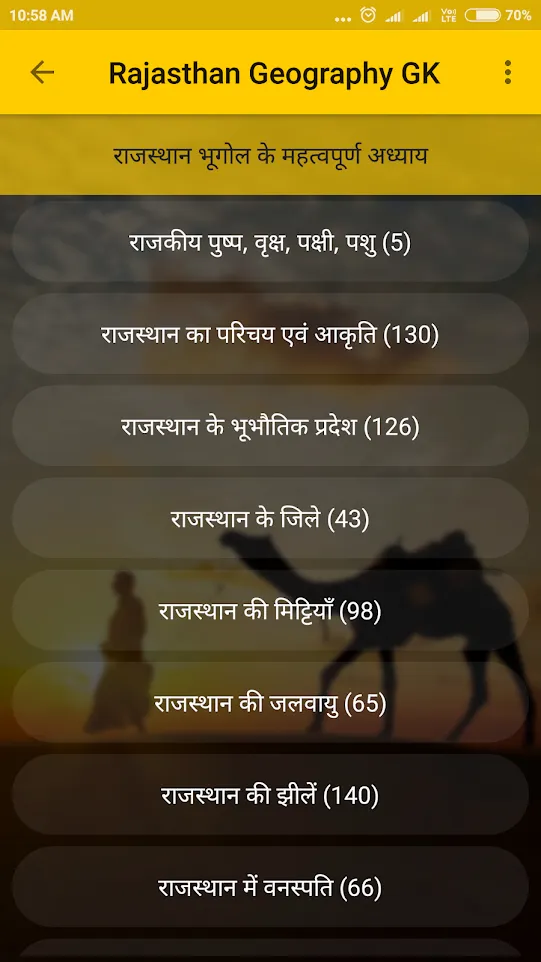 Rajasthan Geography GK | Indus Appstore | Screenshot