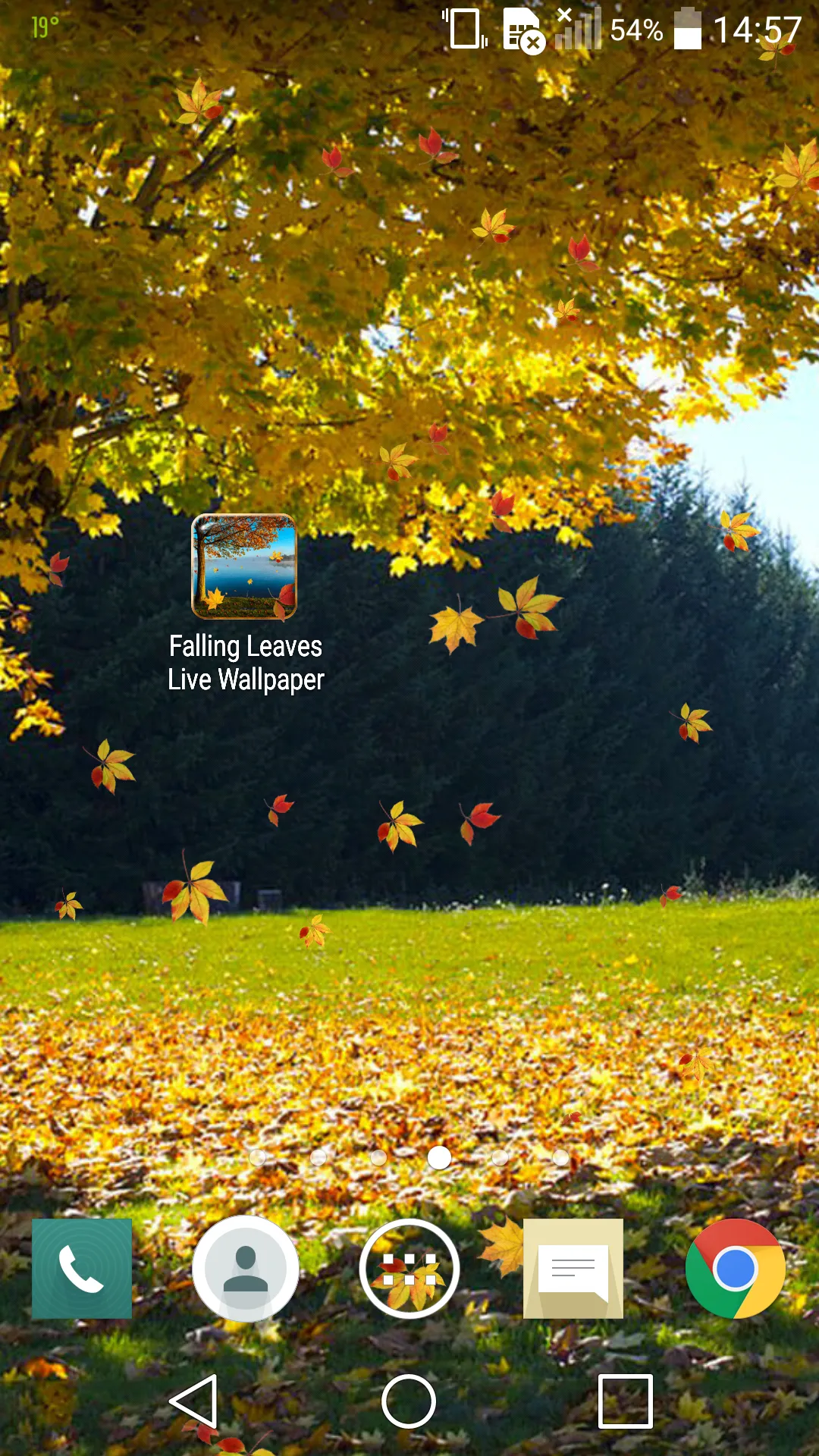 Falling Leaves Live Wallpaper | Indus Appstore | Screenshot